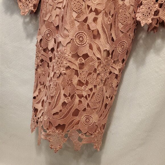 Rachel Parcell Sz Small Windsor Dress Dusty Rose Pink Wedding Event Formal - Picture 9 of 16